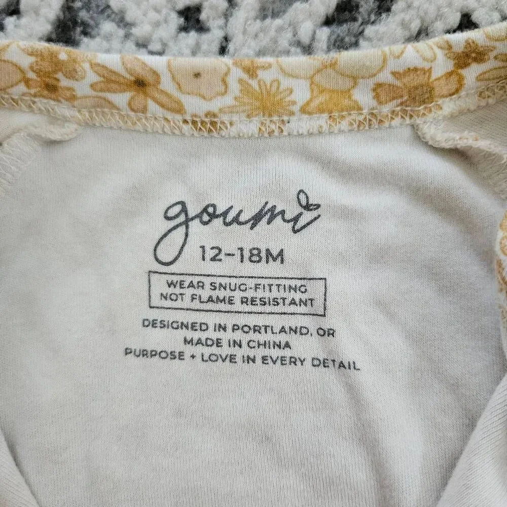 Goumi Kids Wildflower Footie Pajamas Size 12-18 Months
